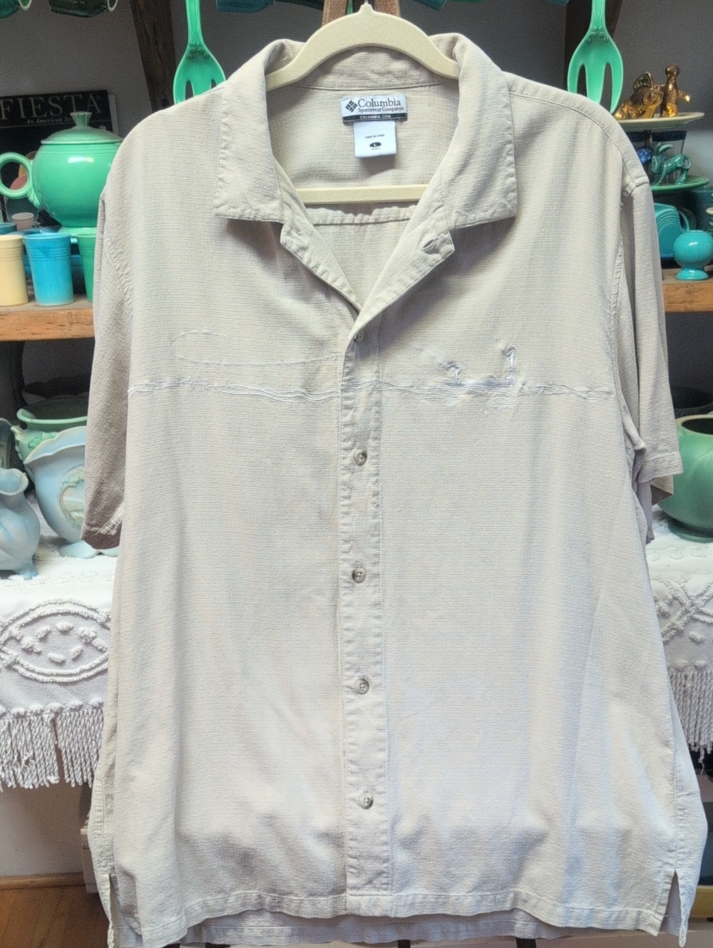 100% Silk Columbia Fly Fishing T